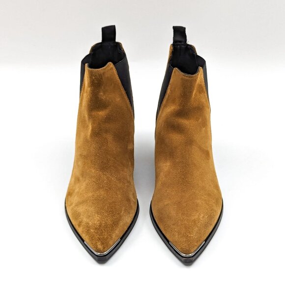 Acne Studios Women Jensen Suede Western Chelsea Point Toe Boots 7.5US EUR38 - Picture 3 of 12